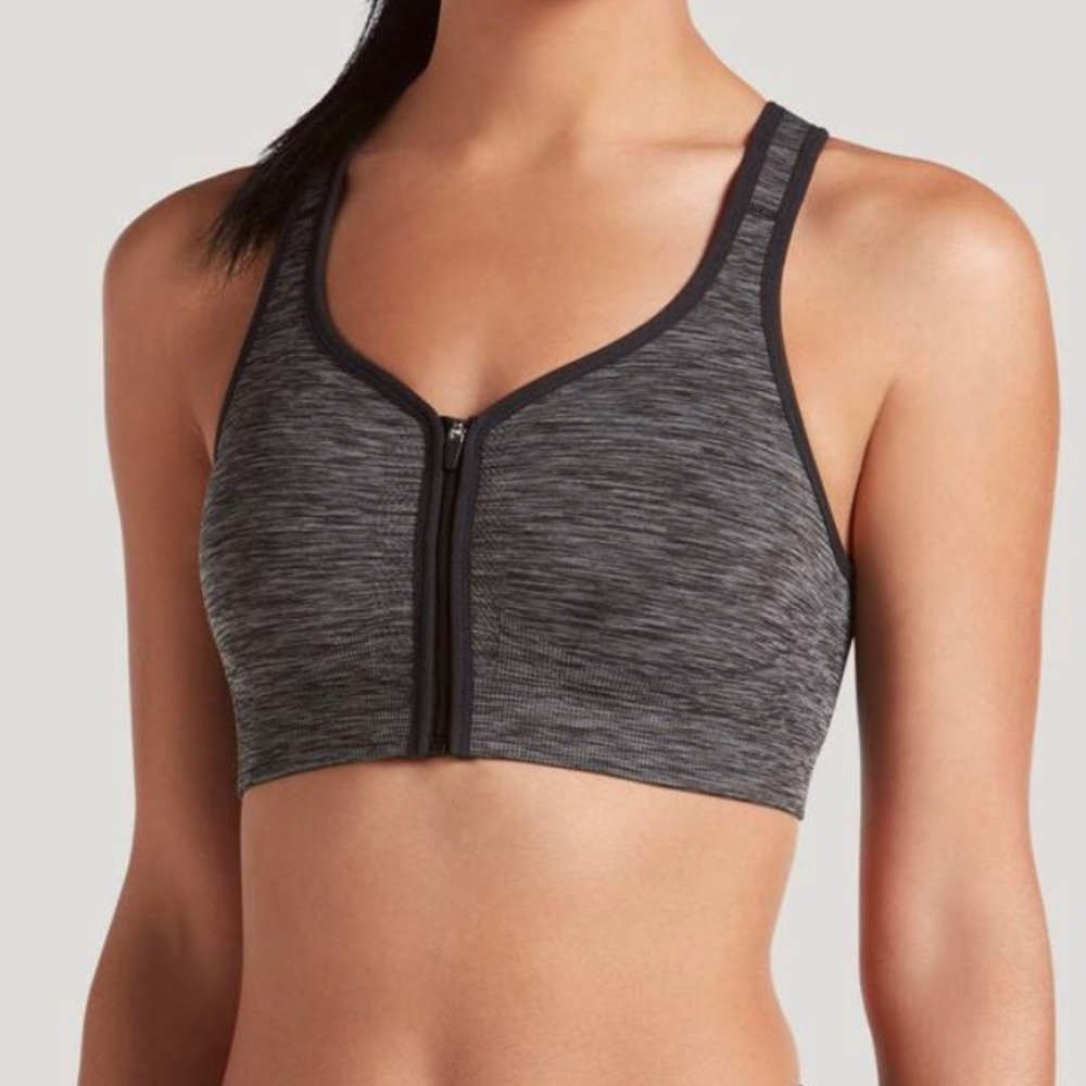 Jockey® Zip Front Sports Bra Size M